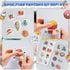 Liktoy 44Pcs 28Pcs 12 2 3D Set, Magic Foam Texture Painting Kit, Foam Texture Paper, Colorful Brush, Water Brushes