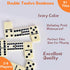 Set, 12 Set Set 91 (2-8 Doublefan Mexican Train Dominoes Double Dominoes for Adults, Mexican Dominoes Train for Adults