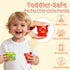 2 3 4 Set 6 Montessori Train Toys for Year Olds - Toddler Learning Train with Lights & Sounds, Vehicle Transport, Lock