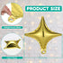 60 Pieces Star Balloon - 10 Inch Star Foil Balloons for Graduation, Wedding, Birthday Party Decorations