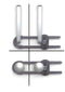 Adjustable U Shaped Baby Safety Latches for Drawers, Fridge, Closet, Modern Baby Proofing Cabinet Locks (Pack of 4)