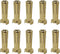 10pcs 5mm Gold Plated Banana Plug Connector Male for RC Model Vehicle, Car Motor ESC LIPO Battery DIY Parts