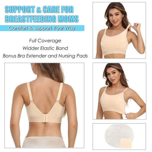 Hands Free Pumping Bra Hands-Free Breast Pump Bra Nursing Bras for Pumping Adjustable Breast-Pumps Holding and Nursing
