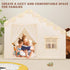 3-8, Kids Play Tent with Mat - Kids Tent Indoor with Star Lights and Flags, Toddler Tent for Kids Ages Toddler
