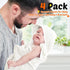 4 Pack 30 30 Inch Reginary Baby Hooded Towels Coral Fleece Baby Bath Towels x Soft Absorbent Hooded Bath Blanket