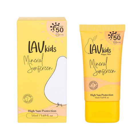 50 1.69 oz LAV Kids Mineral Sunscreen, SPF UVA & UVB Protection, fl.