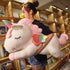 Unicorn Plush Hugging Pillow, Big White Stuffed Animal Body Pillow Toy for Kids, Valentine, Christmas (39.3 in)