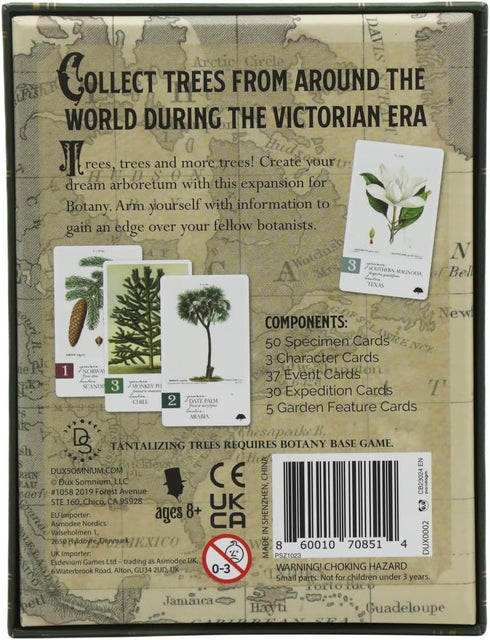 8+ 1-5 45-90 Botany: Tantalizing Trees Expansion | Family Strategy Game for Young Botanists and Adults | Ages |