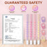 4-Pack Dummy, Dummies, Silicone Pacifier Clip with Adapter Ring Fits MAM Soft Flexible Binky Holder for Button-Style