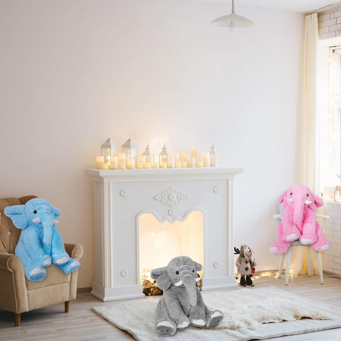 Weighted Elephant Stuffed Animals, 5Lb Weighted Plush Giant 16in Plushie Throw Pillow for Boys and Girls Christmas