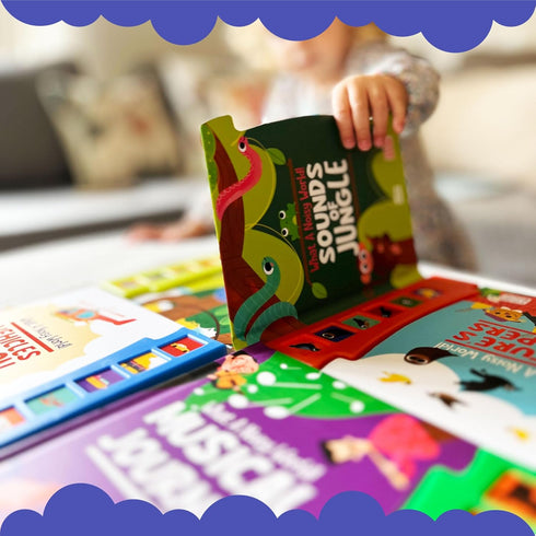 What A Noisy World! - Musical Journey Sound Book for Toddlers with 6 Different Sounds
