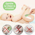 Case,2 2 1 Baby Diaper Cream Spatula with Large Diaper Spatula with Case Gift Box,Soft Butt Paste Spatula Baby Butt
