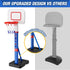 55" 3-5, HYES Toddler Basketball Hoop, Height Adjustable Basketball Hoop for Kids Kids Basketball Goal, Indoor Outdoor