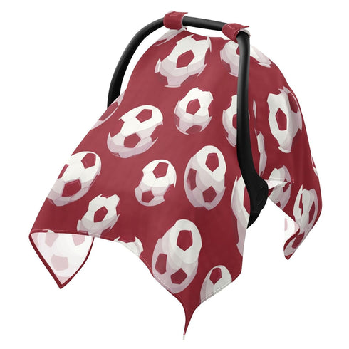 Mazeann Soccer Ball Sports Red Car Seat Cover Baby Breathable Soft Infant Carseat