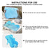 HALLO Soft Infant Bath Sponge - Skid Proof Baby Bath Mat, Newborn Odor Free (Blue)