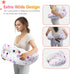 100% Inflatable Nursing Pillow for Breastfeeding Travel Baby Feeding Cushion for Mom Support, Adjustable Waist Strap