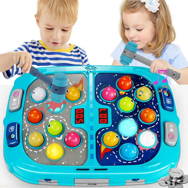 Whack Mole Game for Toddlers, Interactive Educational Toys for 3-12 Year Old Boys and Girls, Gifts with Sound and Light
