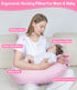Tummy 16 1242 Nursing Pillow for Breastfeeding Bottle Feeding, Ergonomic Baby Feeding Support Pillow, Time Sitting