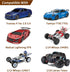 12mm Hex Wheels and Tires with Foam Inserts for 1/10 RC Touring Car, 1/18 Latrax Teton, 1/16 Traxxas Slash, Set of 4