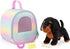 Glitter Girls Stuffed Dog & Carrier: Doll Accessories, Teckel Puppy, Toys for Kids 3 Years+