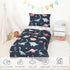 Set 4 Set Toddler Bedding for Boys, Piece Toddler Boy Bedding, Super Soft Crib Comforter Includes Comforter, Flat