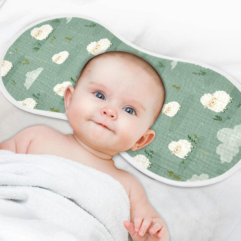 decor gift 22x11in Cotton Soft Burp Cloths Easy Care Lambs Cloud Island Off White wash Cloth for Babies Girls and Boys