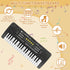 Kids Keyboard Piano - 37 Keys Portable Electronic Piano for Beginners - Educational Musical Toy for 3-8 Year Olds