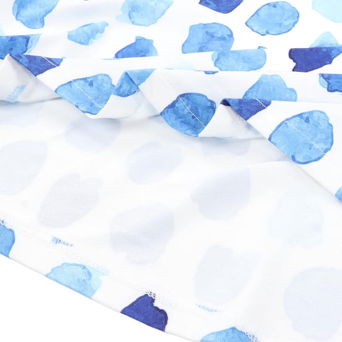 BAOK Nursing Cover Nursing Cover Warm and Breathable Nursing Cloth Cover for Nursery (Blue Base Dot Pattern)