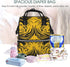 DWVTSLH Backpack Mummy Backpack Mustard Yellow and Black Diaper Bag Multifunction Nappy Bags Waterproof Large Capacity