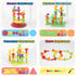 set 73Pcs 3-6 Peg Board Toy DIY Building Stacking Toys for Kids Years Old,STEM Educational Kids Toy for Brain