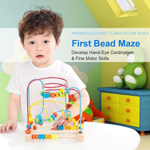 Timy First Bead Maze - Educational Wooden Toy for Toddlers