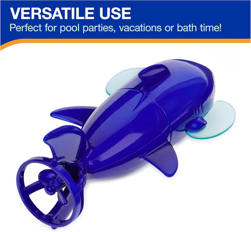 SwimWays Zoomimals Shark Toy, Kids Pool Accessories & Diving Toys for Ages 5 & Up, Swimming Pool Fun