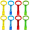 8PCS Baby Playpen Pull Up Rings in 4 Colors - Crib Assistant Rings for Infant Baby Toddler Walking