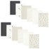 Hudson Baby Unisex Baby Flannel Burp Cloth 12pk, Taupe Sheep, One Size