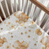 KuphiL10C Mattress-28x52 Cute Cartoon Bear Bee Honeycomb Flowers Floral Leaves Pattern Baby Sheets for Crib, Unisex