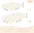 miaozhen 1 Pack 52x28 Cotton Crib Sheets for Baby Boys Girls Soft Stretchy Cute Cartoon Forestland Herbs Beige Crib