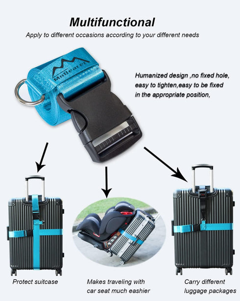 Car Seat Travel Belt to Suitcase,Car Seat Travel Strap to Convert Kid Car Seat and Carry-on Luggage into an Airport Car