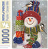 Bits and Pieces - 1000 Piece Jigsaw Puzzle - Snowman with Presents - Snowman Christmas Puzzle - by Artist William Vanderdasson - 1000 pc Jigsaw by Bits and Pieces