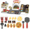 deAO Pizza Play Set with Coffee Maker Machine Cash Register Pretend Play