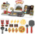 deAO Pizza Play Set with Coffee Maker Machine Cash Register Pretend Play