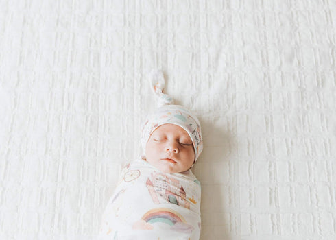 Copper Pearl Enchanted Large Premium Knit Baby Swaddle Blanket