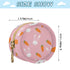 Rabbit Round Pacifier Storage Case with Zipper, Portable Pacifier Case for Travel, Diaper Bag & Purse, Pacifier