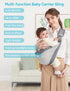 3D 33 lbs, Baby Sling Carrier, Cotton and Breathable Mesh, Ergonomically Adjustable Baby Carrier Newborn to Toddler
