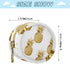 Pineapples Round Pacifier Storage Case with Zipper, Portable Pacifier Case for Travel, Diaper Bag & Purse, Pacifier