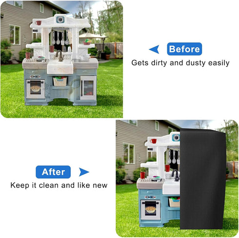 Step2 Set, 45"L 15"W 43"H Set tonhui Play Kitchen Cover for Kids Play x x Dustproof Indoor/Outdoor Kitchen Toy Cover