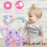 Aitbay Plush Elephant Music Baby Toys for 0-12 Months - Light Up Stuffed Animal for Boys & Girls (Purple)