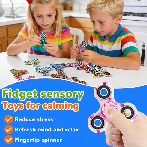 24 Pack Pack-Anxiety SCIONE Fidget Spinner Toy, Fidget Spinner Fidget Toys Stress Relief Reducer-Party Favors