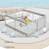 Baby Playpen Playard, 50x50 Baby Fence with Gate, Sturdy Safety Indoor & Outdoor Activity Center