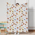 Baby Sports Blankets for Boys Flannel American Football Baseball Basketball Soft Swaddle Blankets Sports Lovers Gift Receiving Blankets Nursery Crib Bedding Blankets Toddler Infant Newborn 30x40