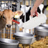 POPETPOP Calf Milk Feeder Bottle Set with Handle, Silicone Nursing Feeding Bottle for Farm Goats and Livestock